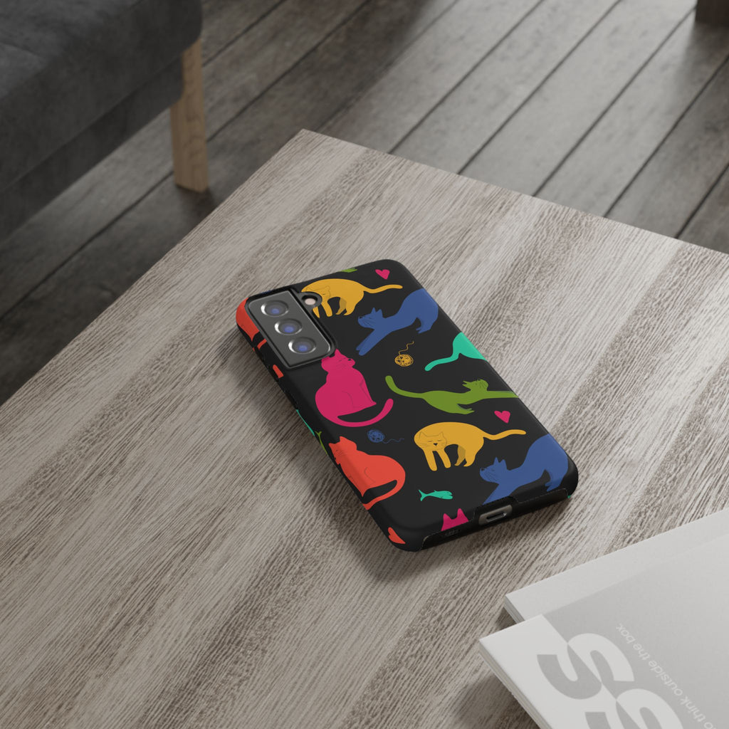 Colorful Cat Phone Case - Fun Pet Lover Accessory, Paw-some Gift for Cat Owners, Colorful Protective Cover, Cute Animal Phone [...]