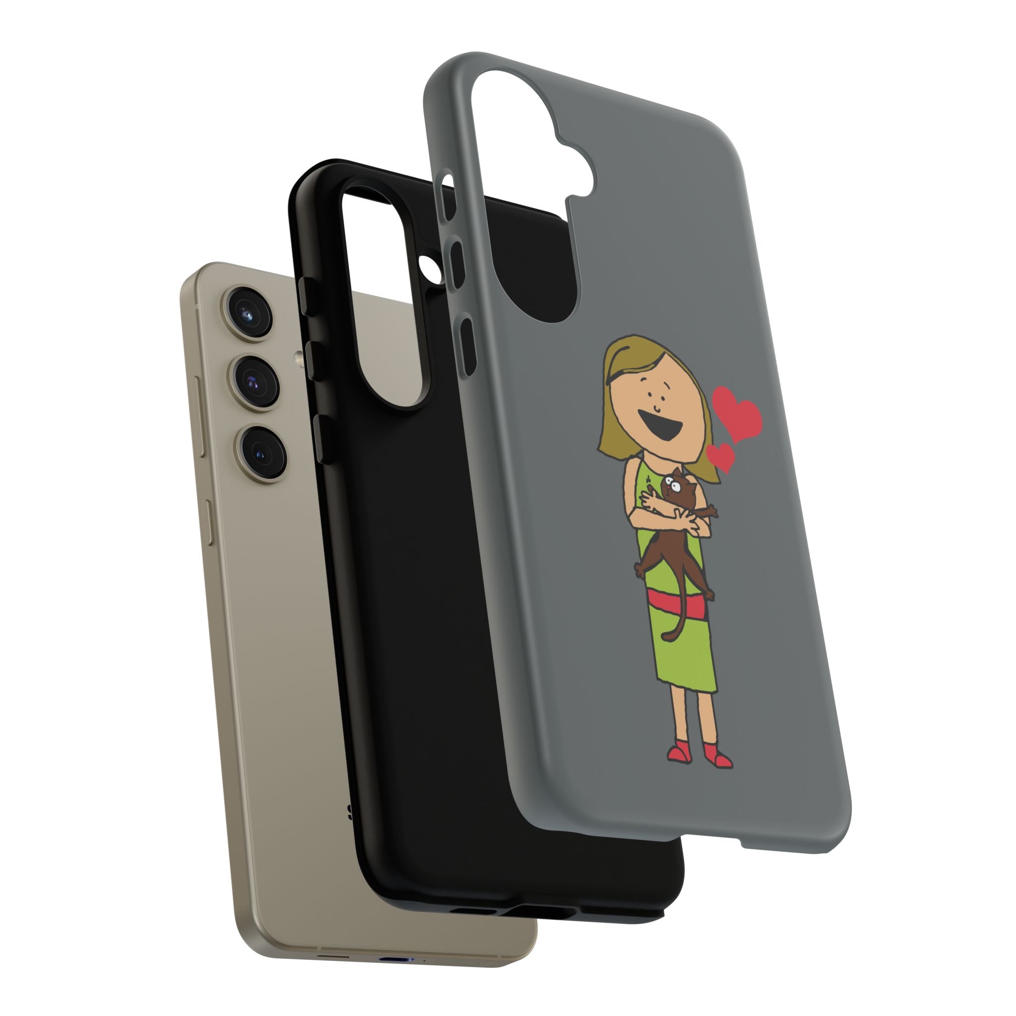 Pet Lover's Phone Case, Cute Animal Phone Cover, Gift for Dog Lovers, Cartoon Design, Fun Smartphone Accessory