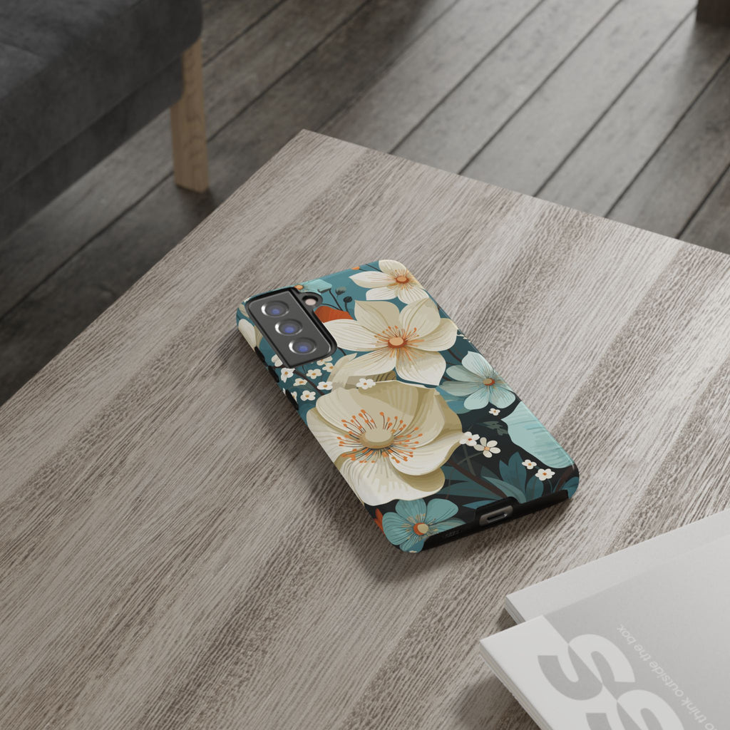 Floral Phone Case, Stylish Tough Cases with Botanical Design, Flower Print Phone Cover, Gifts for Nature Lovers, Eco-Friendly Mobile Cover