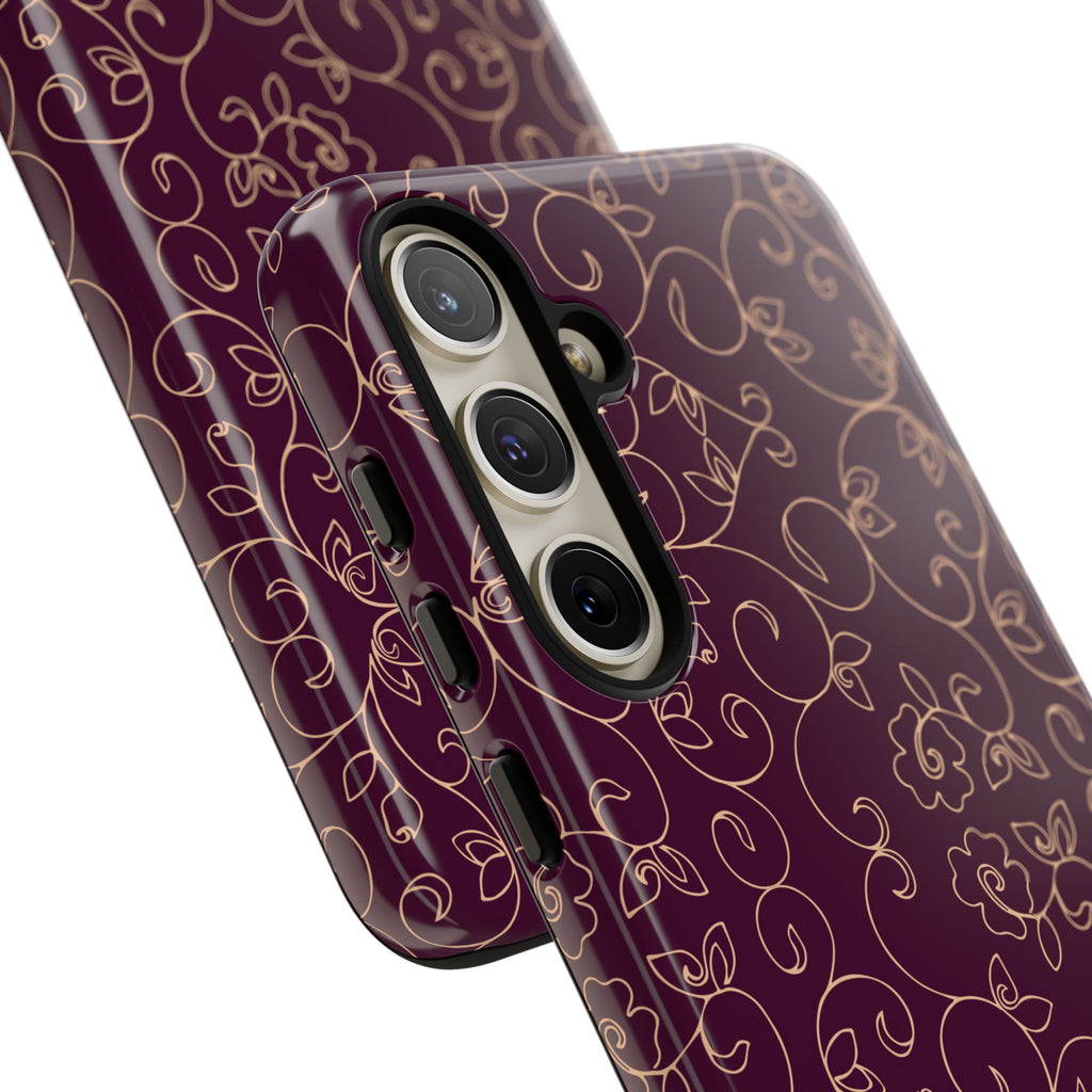 Elegant Floral Phone Case | Durable Mobile Cover, Gift for Her, Floral Design, Stylish Accessory, Phone Protection