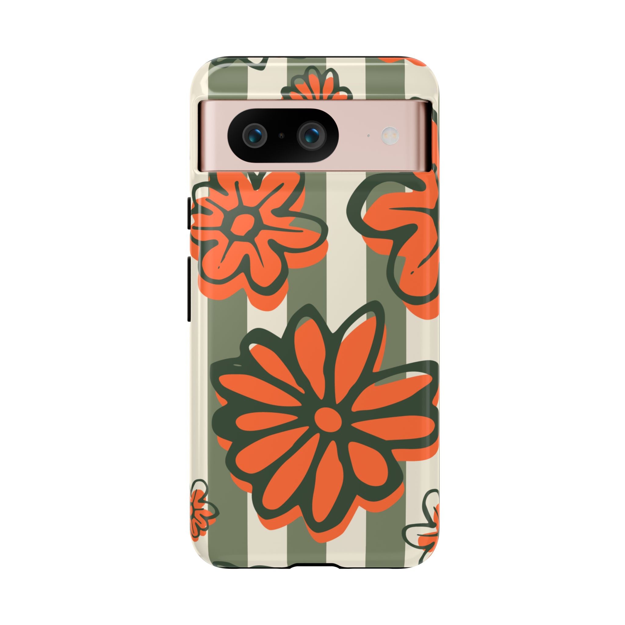 Floral Tough Phone Case - Trendy Protector for Pet Lovers, Super Cute Gift, Floral Design, Stylish Phone Cover, Unique Accessory