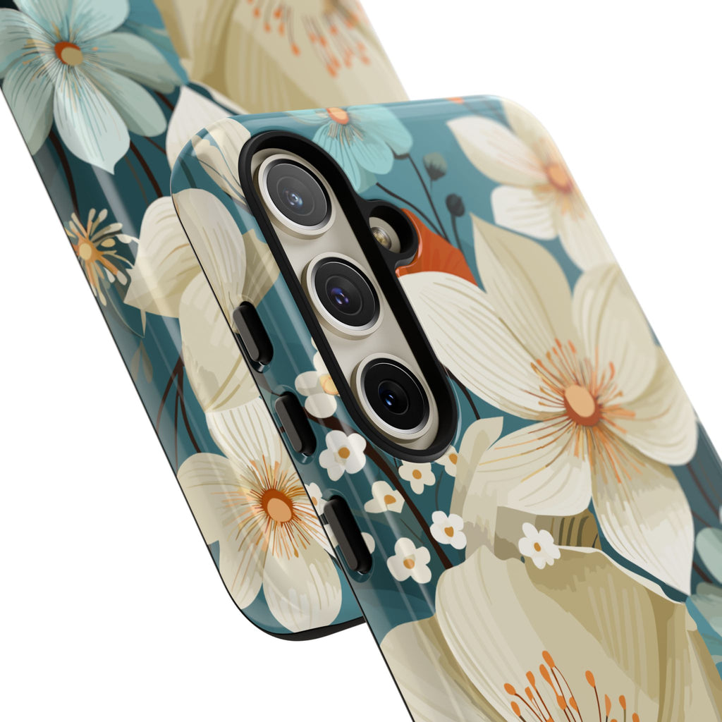 Floral Phone Case, Stylish Tough Cases with Botanical Design, Flower Print Phone Cover, Gifts for Nature Lovers, Eco-Friendly Mobile Cover