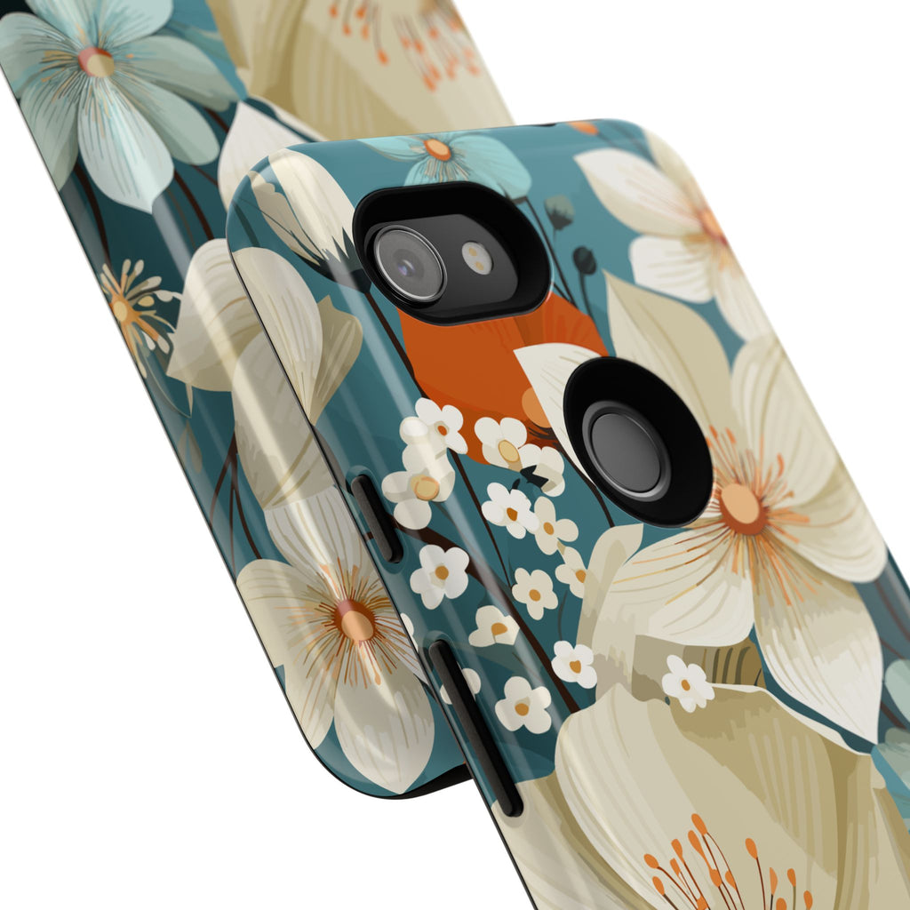 Floral Phone Case, Stylish Tough Cases with Botanical Design, Flower Print Phone Cover, Gifts for Nature Lovers, Eco-Friendly Mobile Cover