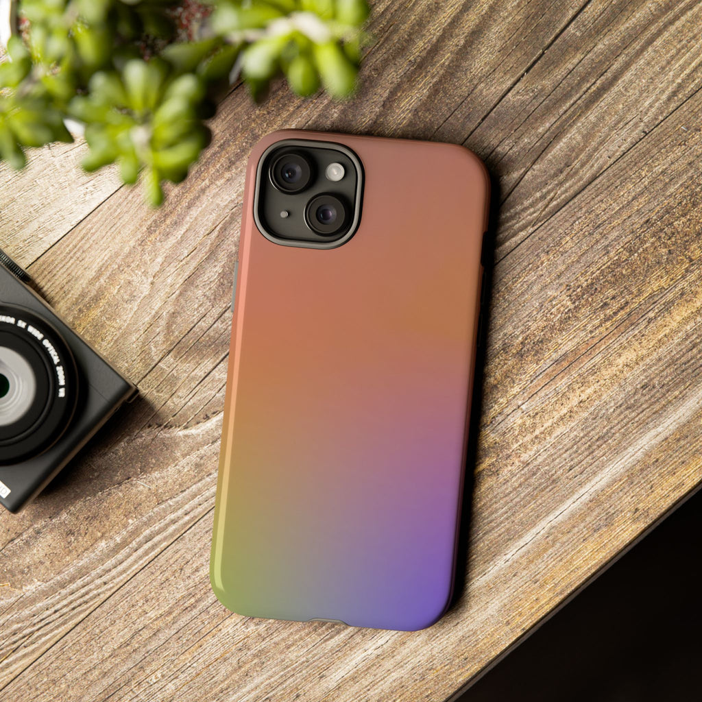 Colorful Gradient Phone Case, Tough Cases for iPhone, Customizable Phone Cover, Trendy Tech Accessory, Gift for Tech Lovers