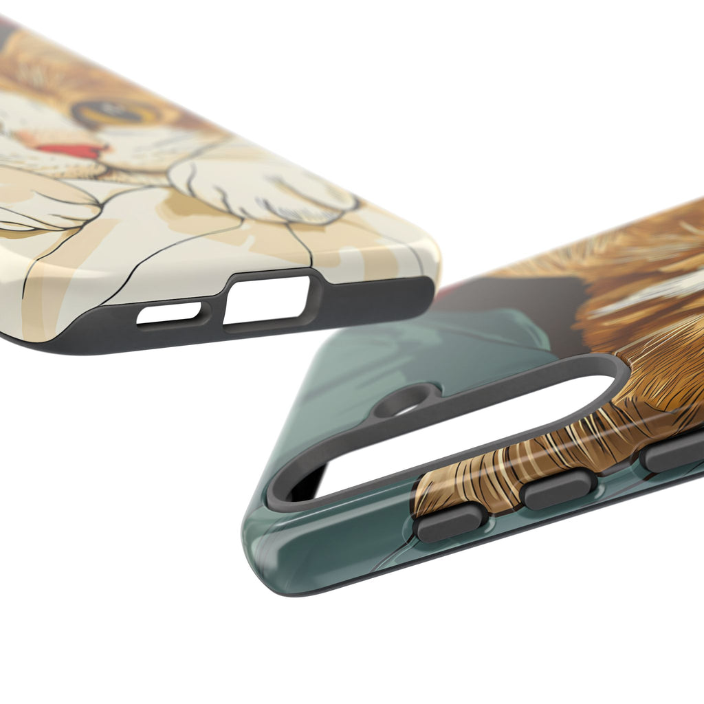 Cute Cat Phone Case - Ideal for Cat Lovers, Pet Owners, Birthday Gifts, Smartphone Accessories, Funny Pet Humor
