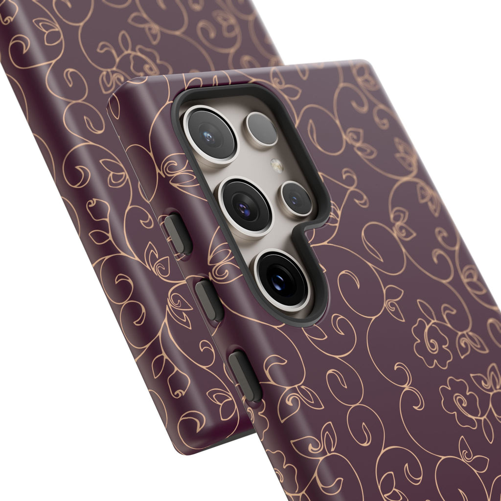 Elegant Floral Phone Case | Durable Mobile Cover, Gift for Her, Floral Design, Stylish Accessory, Phone Protection
