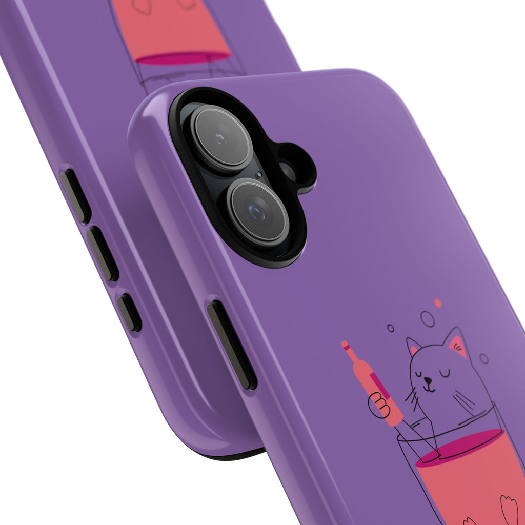 Cute Cat Phone Case, Fun Gift for Cat Lovers, Colorful Phone Cover, Pet Lover Accessory, Unique Cat Themed Case