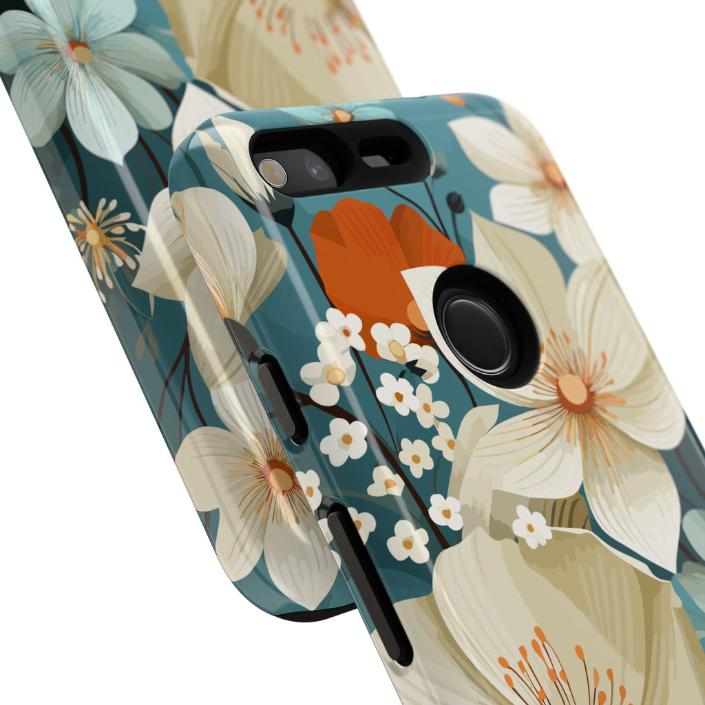 Floral Phone Case, Stylish Tough Cases with Botanical Design, Flower Print Phone Cover, Gifts for Nature Lovers, Eco-Friendly Mobile Cover