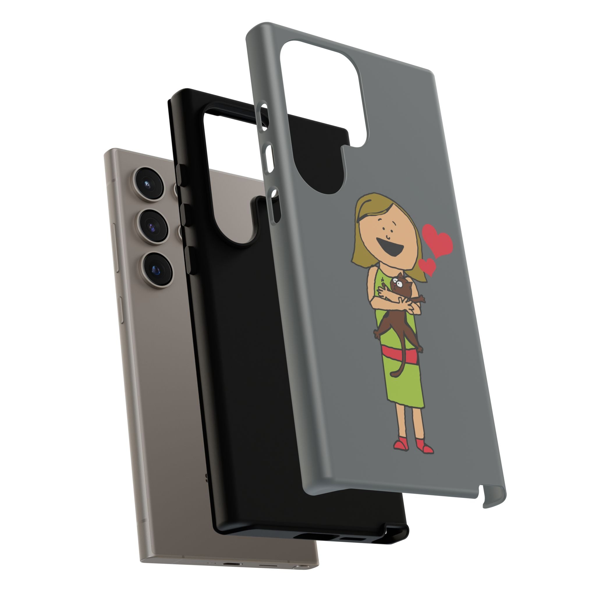 Pet Lover's Phone Case, Cute Animal Phone Cover, Gift for Dog Lovers, Cartoon Design, Fun Smartphone Accessory