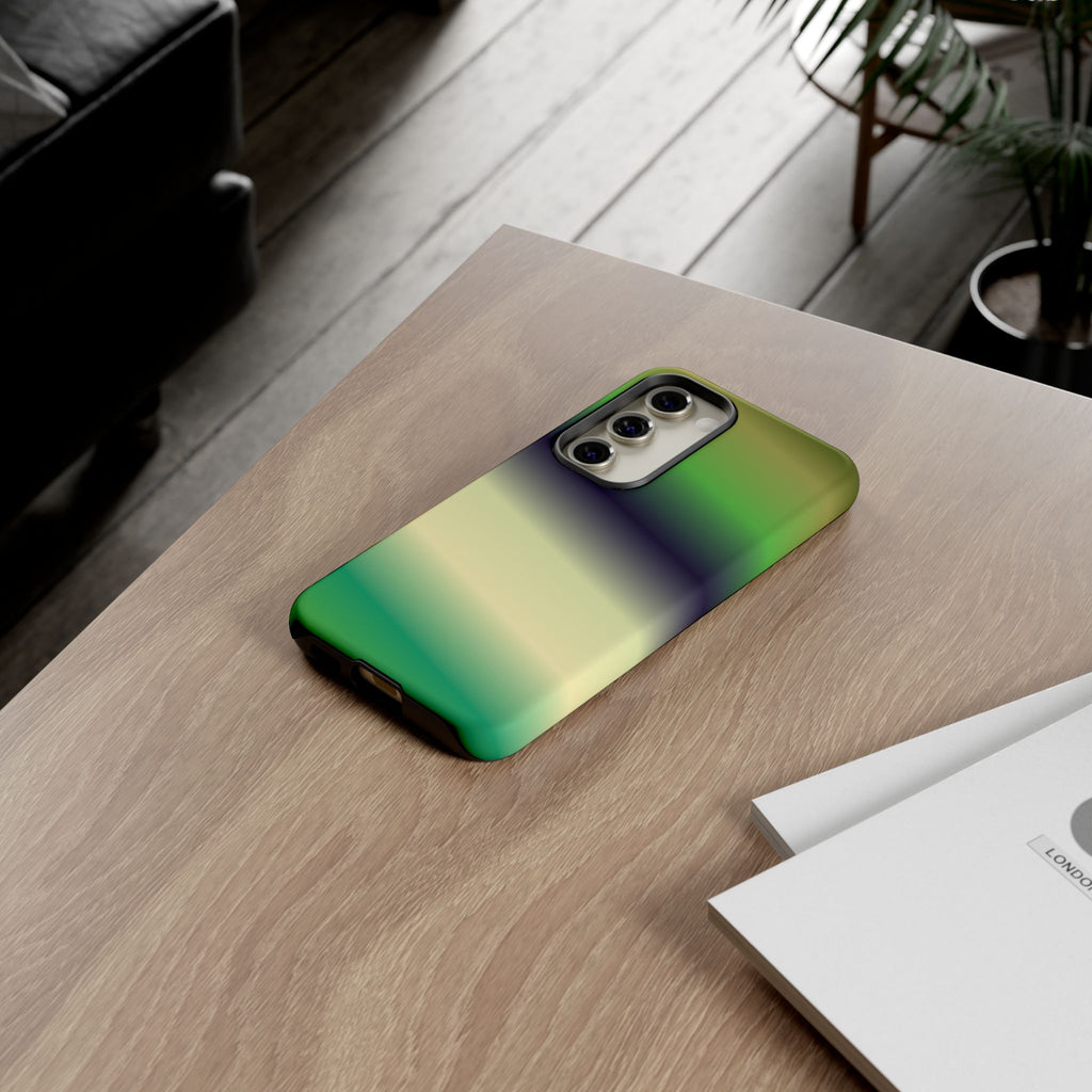 Gradient Phone Case - Tough Cases, Unique Cell Phone Cover, Stylish Tech Accessories, Green and Black Gradient, Perfect Gift