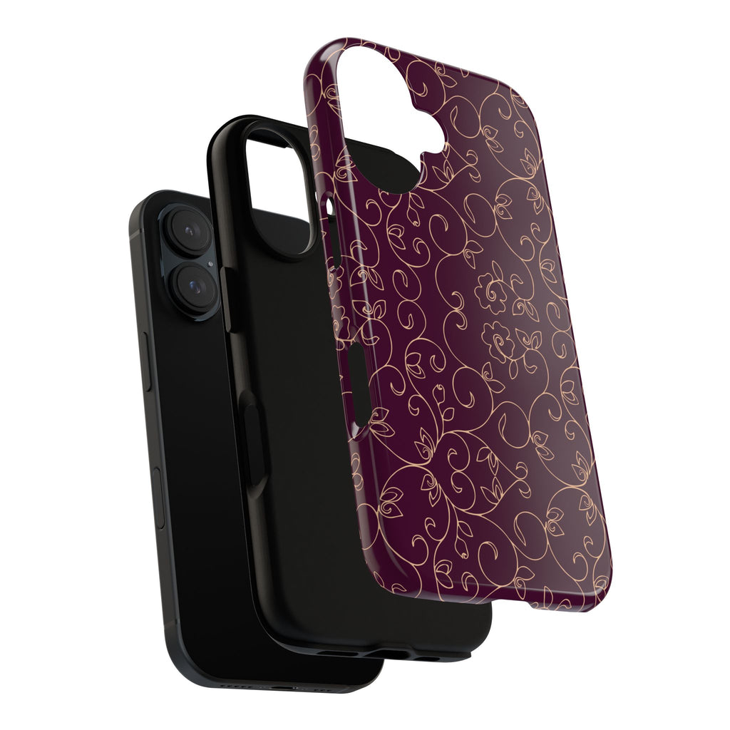 Elegant Floral Phone Case | Durable Mobile Cover, Gift for Her, Floral Design, Stylish Accessory, Phone Protection