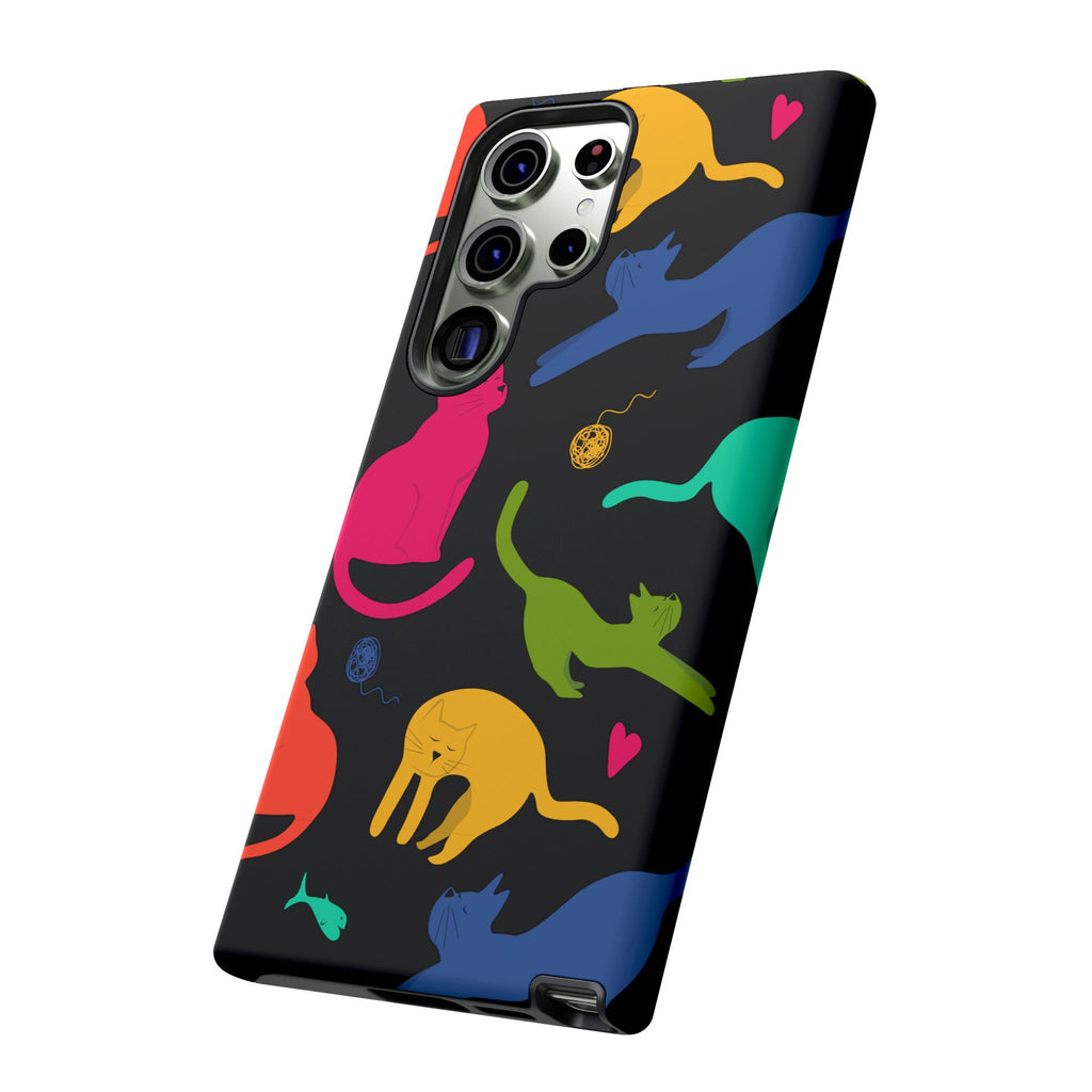 Colorful Cat Phone Case - Fun Pet Lover Accessory, Paw-some Gift for Cat Owners, Colorful Protective Cover, Cute Animal Phone [...]