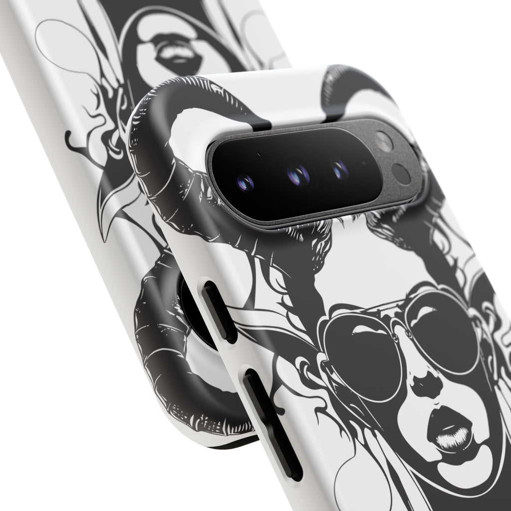 Tough Cases: Stylish Phone Case with Edgy Design, Protective Cover, Gift for Her, Trendy Accessories, Unique Art, Holiday Present