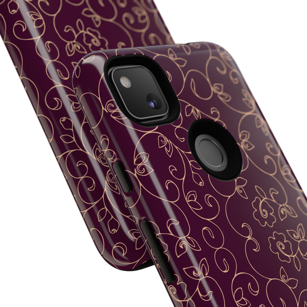 Elegant Floral Phone Case | Durable Mobile Cover, Gift for Her, Floral Design, Stylish Accessory, Phone Protection