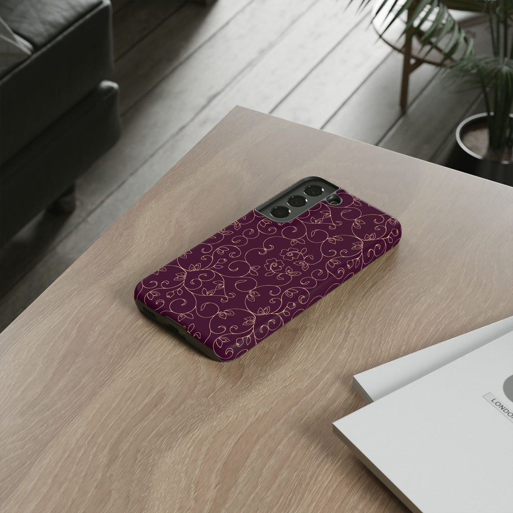 Elegant Floral Phone Case | Durable Mobile Cover, Gift for Her, Floral Design, Stylish Accessory, Phone Protection