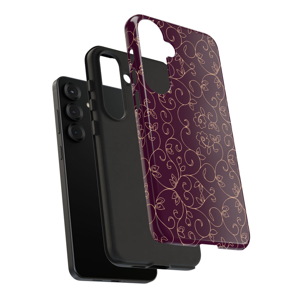 Elegant Floral Phone Case | Durable Mobile Cover, Gift for Her, Floral Design, Stylish Accessory, Phone Protection
