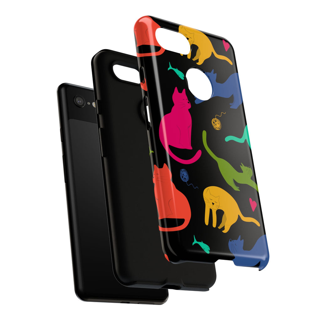 Colorful Cat Phone Case - Fun Pet Lover Accessory, Paw-some Gift for Cat Owners, Colorful Protective Cover, Cute Animal Phone [...]