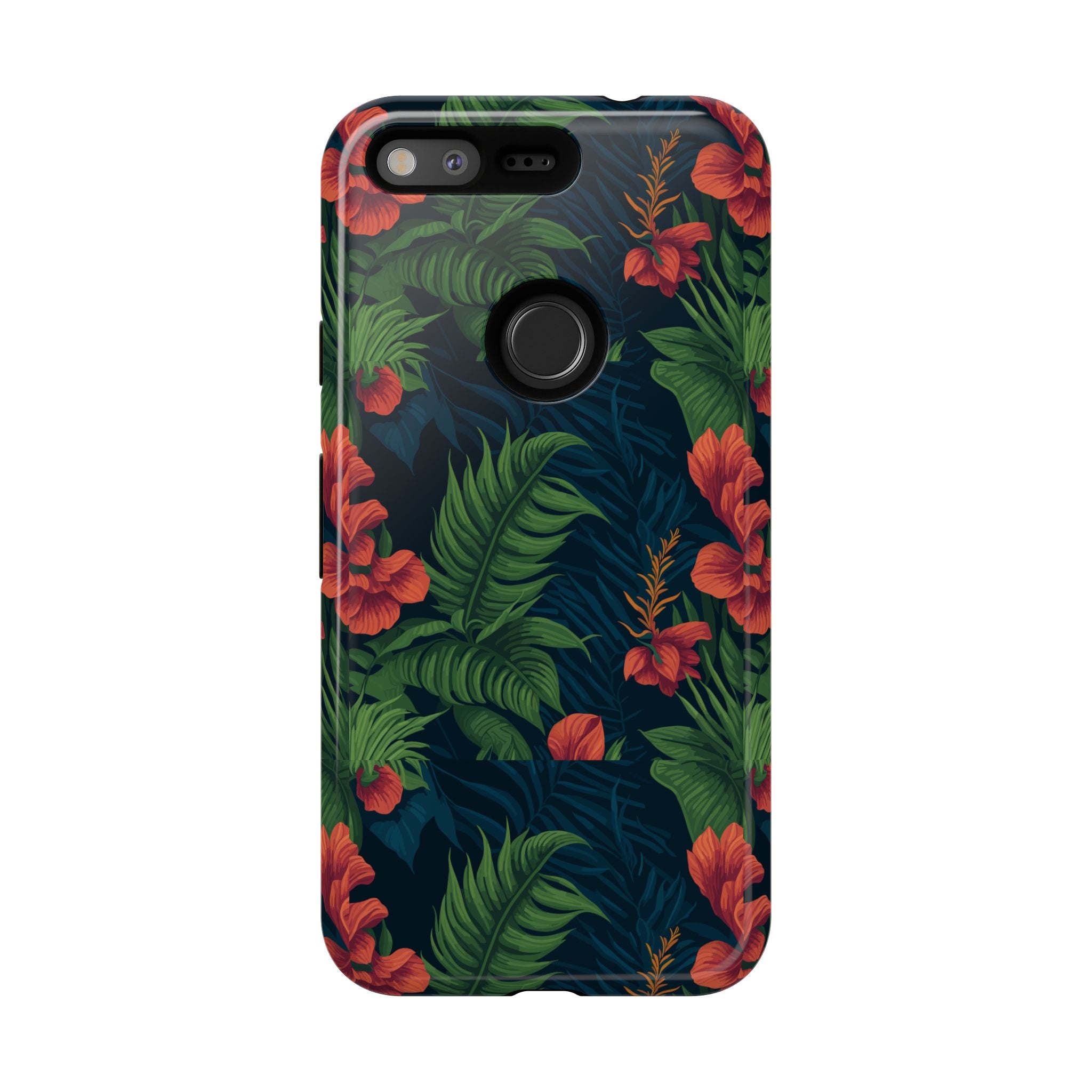 Tropical Phone Case with Floral Design, Eco-Friendly Protection for Summer Vibes, Ideal Gift for Nature Lovers, Vibrant Background