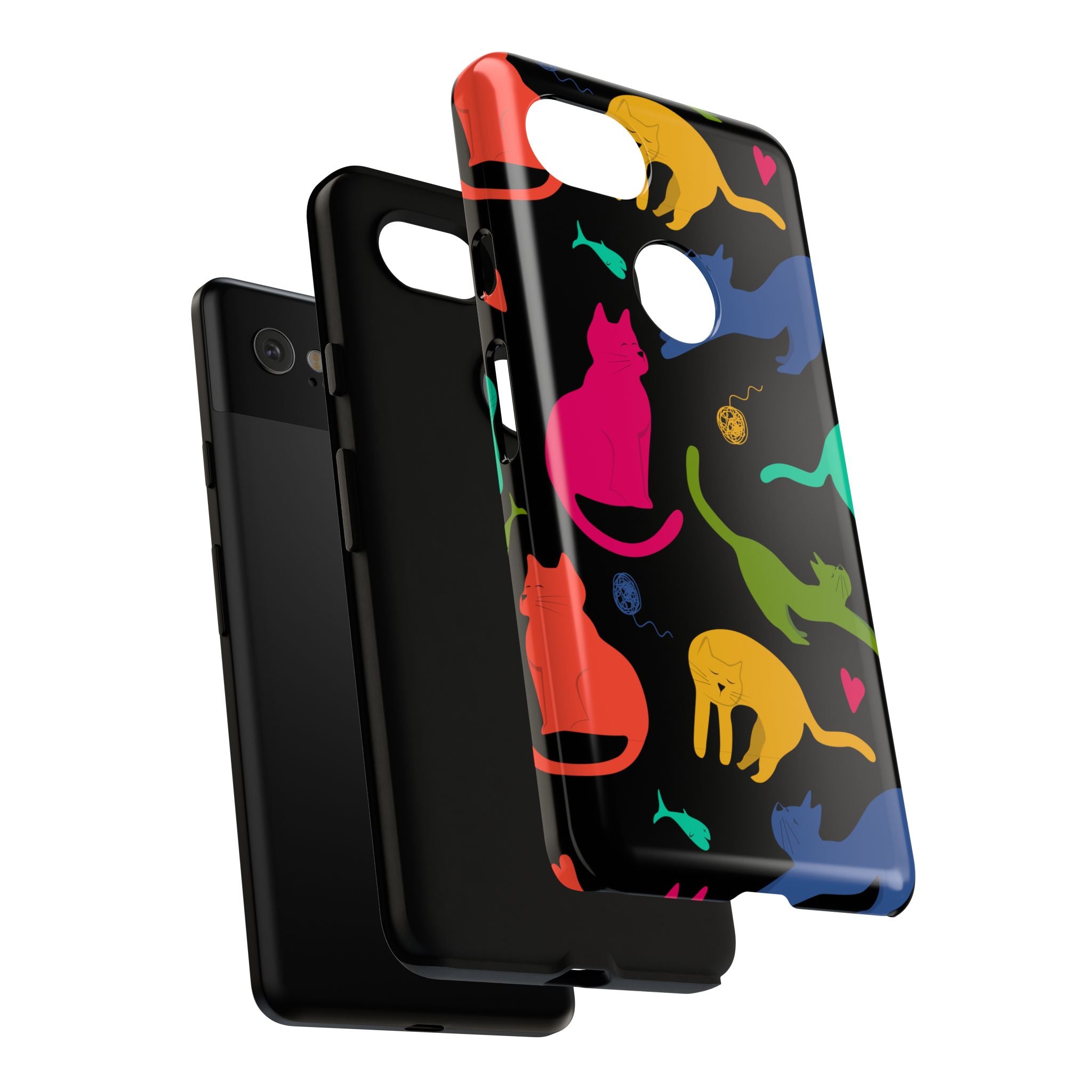 Colorful Cat Phone Case - Fun Pet Lover Accessory, Paw-some Gift for Cat Owners, Colorful Protective Cover, Cute Animal Phone [...]