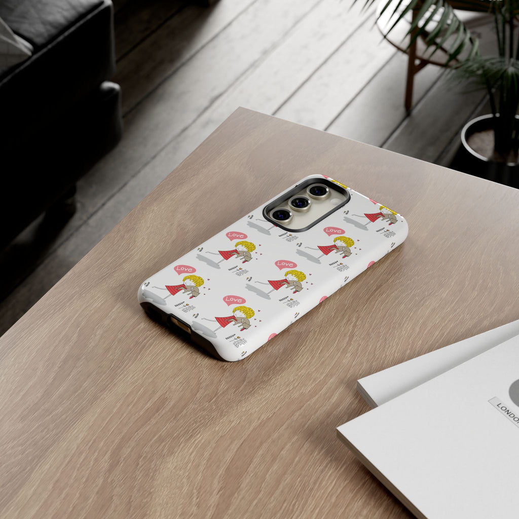 Love-Themed Phone Case | Cute Pet Lover Accessory, Perfect Gift for Birthdays, Anniversaries, Animal Lovers, Valentine's Day