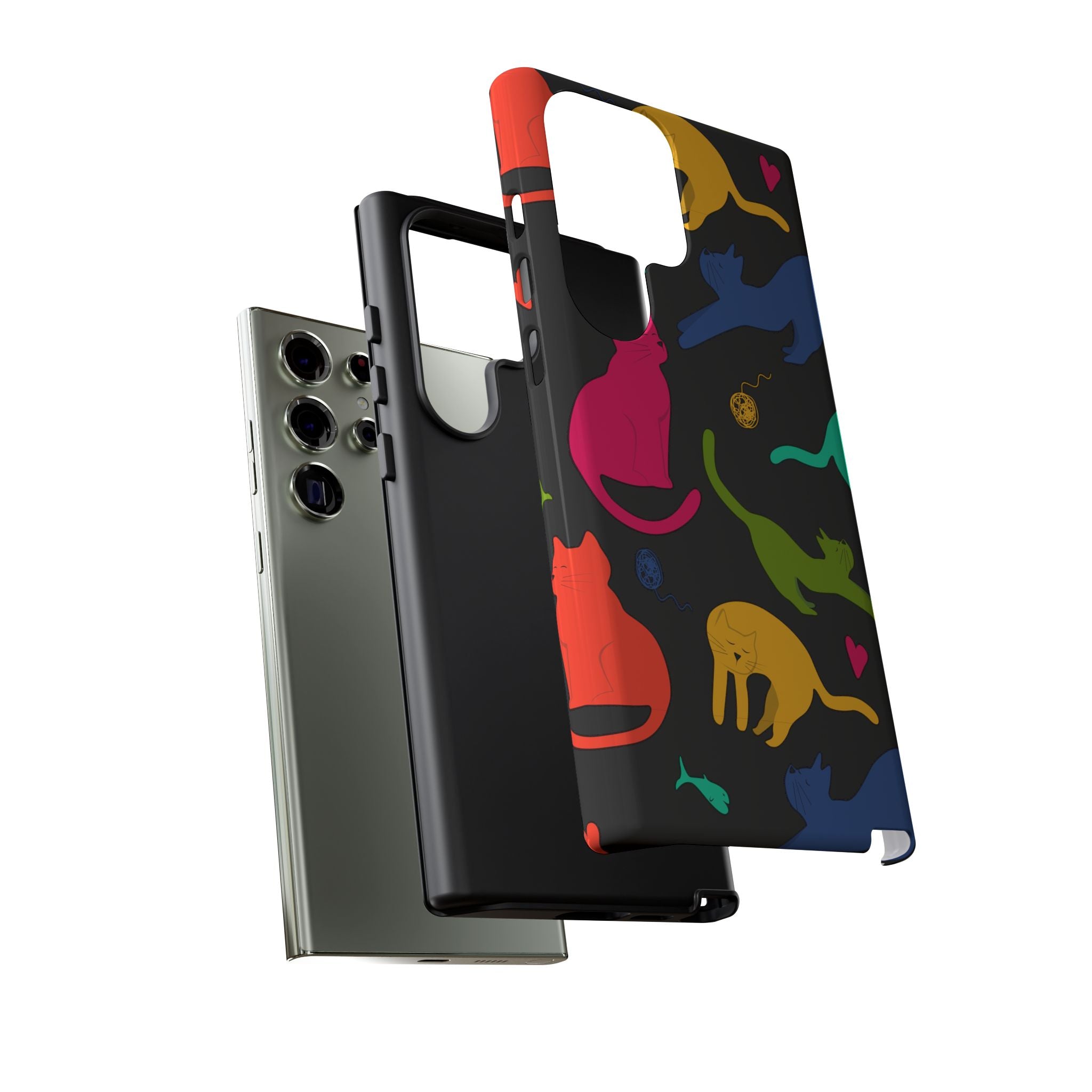 Colorful Cat Phone Case - Fun Pet Lover Accessory, Paw-some Gift for Cat Owners, Colorful Protective Cover, Cute Animal Phone [...]