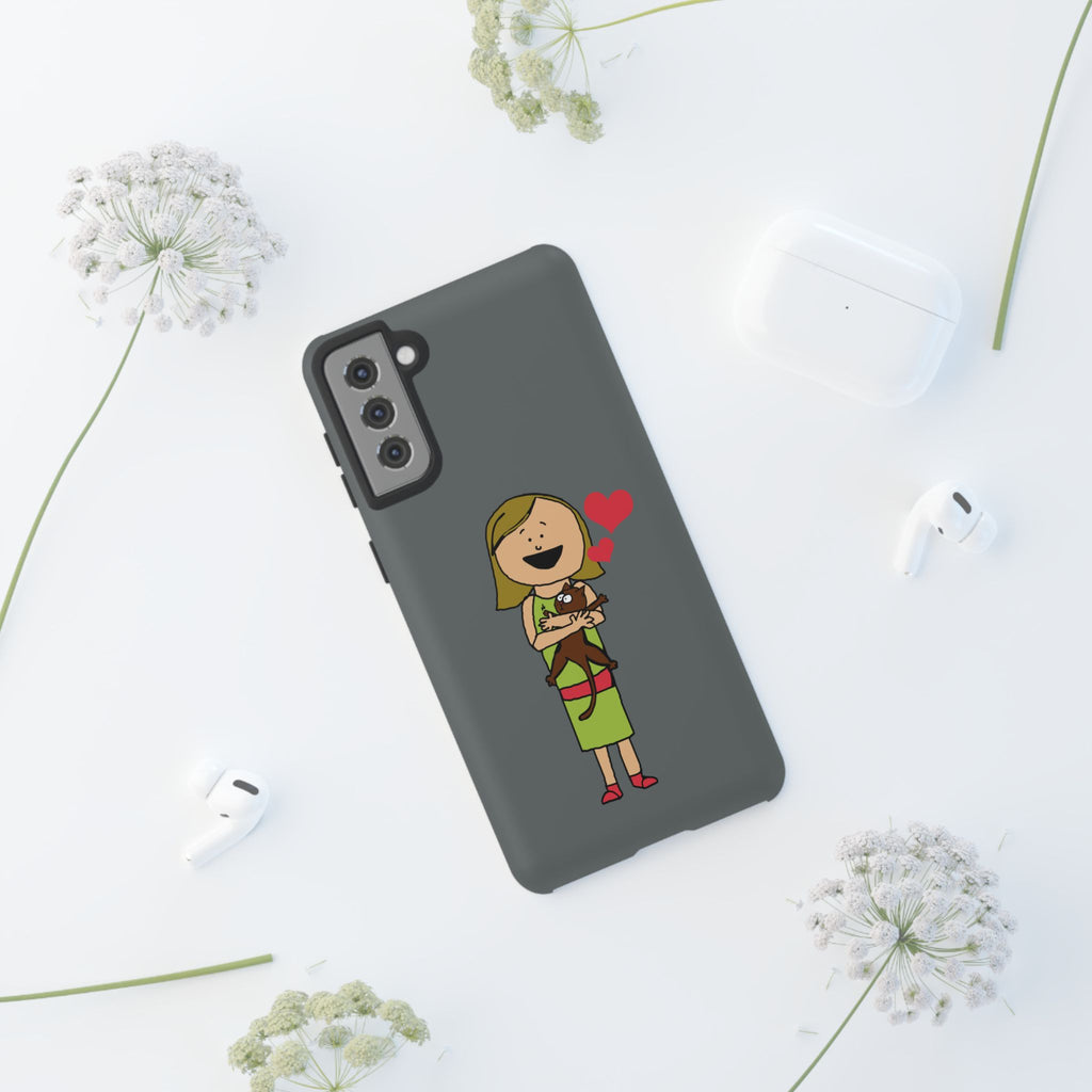Pet Lover's Phone Case, Cute Animal Phone Cover, Gift for Dog Lovers, Cartoon Design, Fun Smartphone Accessory