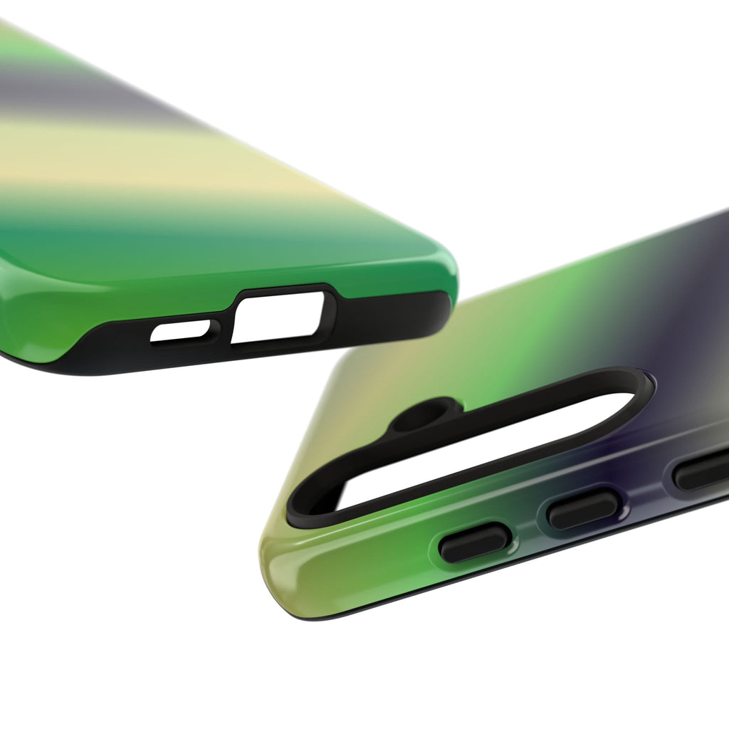 Gradient Phone Case - Tough Cases, Unique Cell Phone Cover, Stylish Tech Accessories, Green and Black Gradient, Perfect Gift