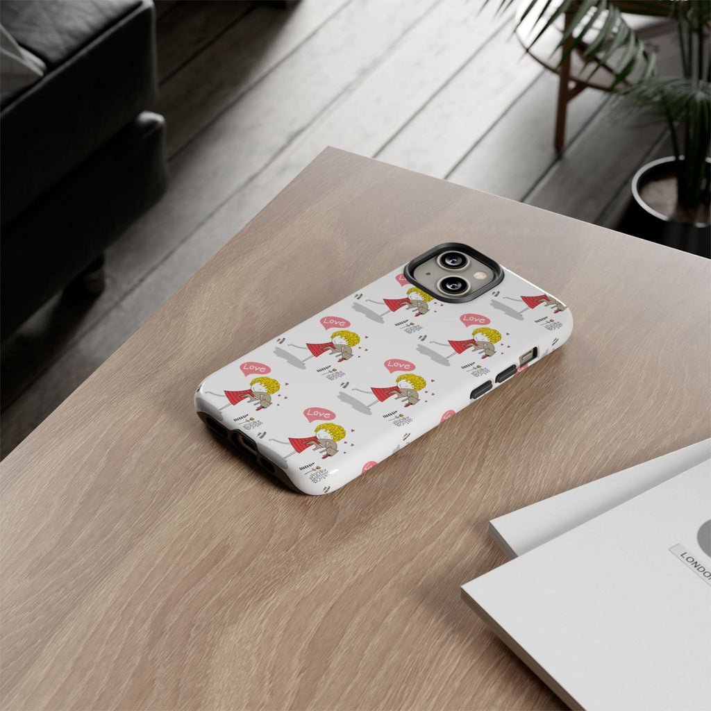 Love-Themed Phone Case | Cute Pet Lover Accessory, Perfect Gift for Birthdays, Anniversaries, Animal Lovers, Valentine's Day