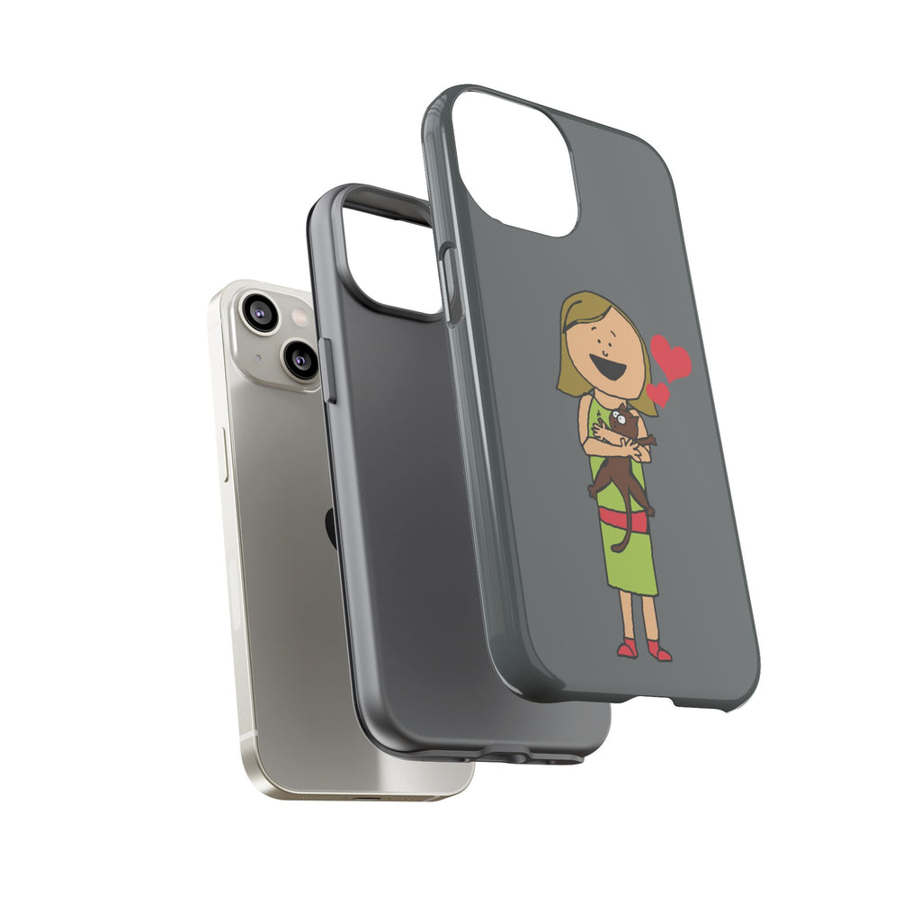 Pet Lover's Phone Case, Cute Animal Phone Cover, Gift for Dog Lovers, Cartoon Design, Fun Smartphone Accessory