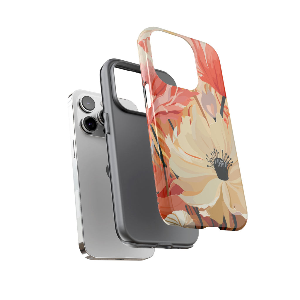 Floral Phone Case, Tough Protective Cover for Floral Lovers, Perfect Gift for Friends, Spring Celebration, Art Lovers Gift