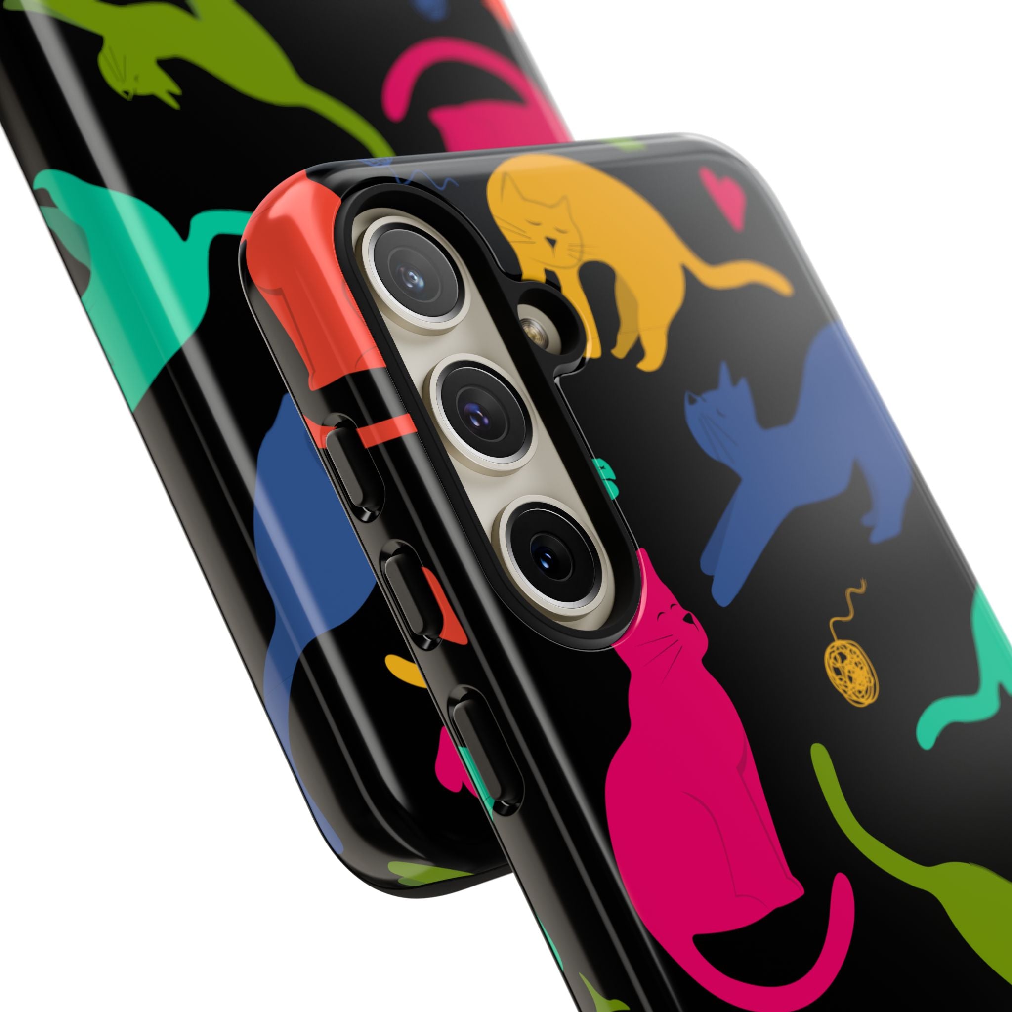 Colorful Cat Phone Case - Fun Pet Lover Accessory, Paw-some Gift for Cat Owners, Colorful Protective Cover, Cute Animal Phone [...]