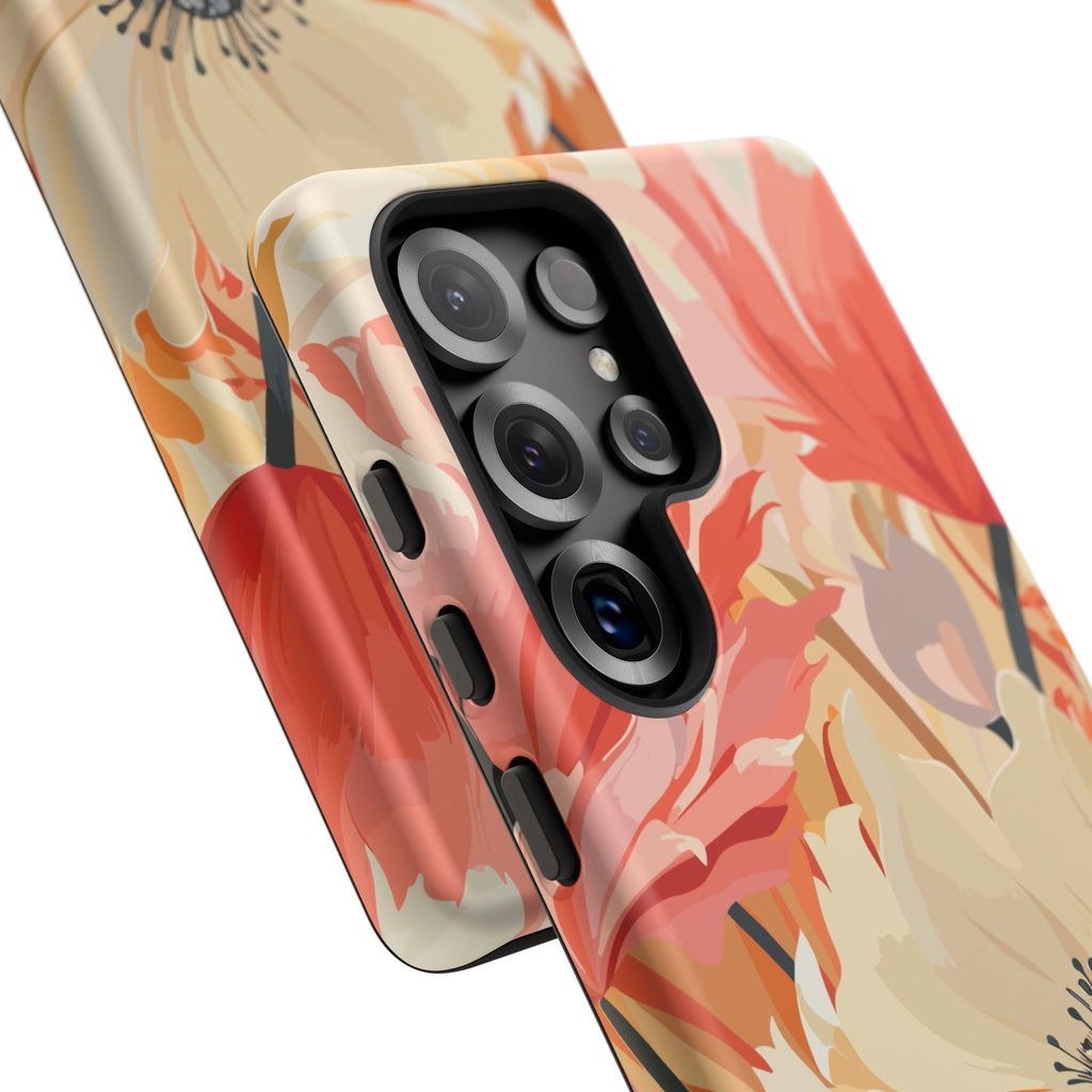 Floral Phone Case, Tough Protective Cover for Floral Lovers, Perfect Gift for Friends, Spring Celebration, Art Lovers Gift