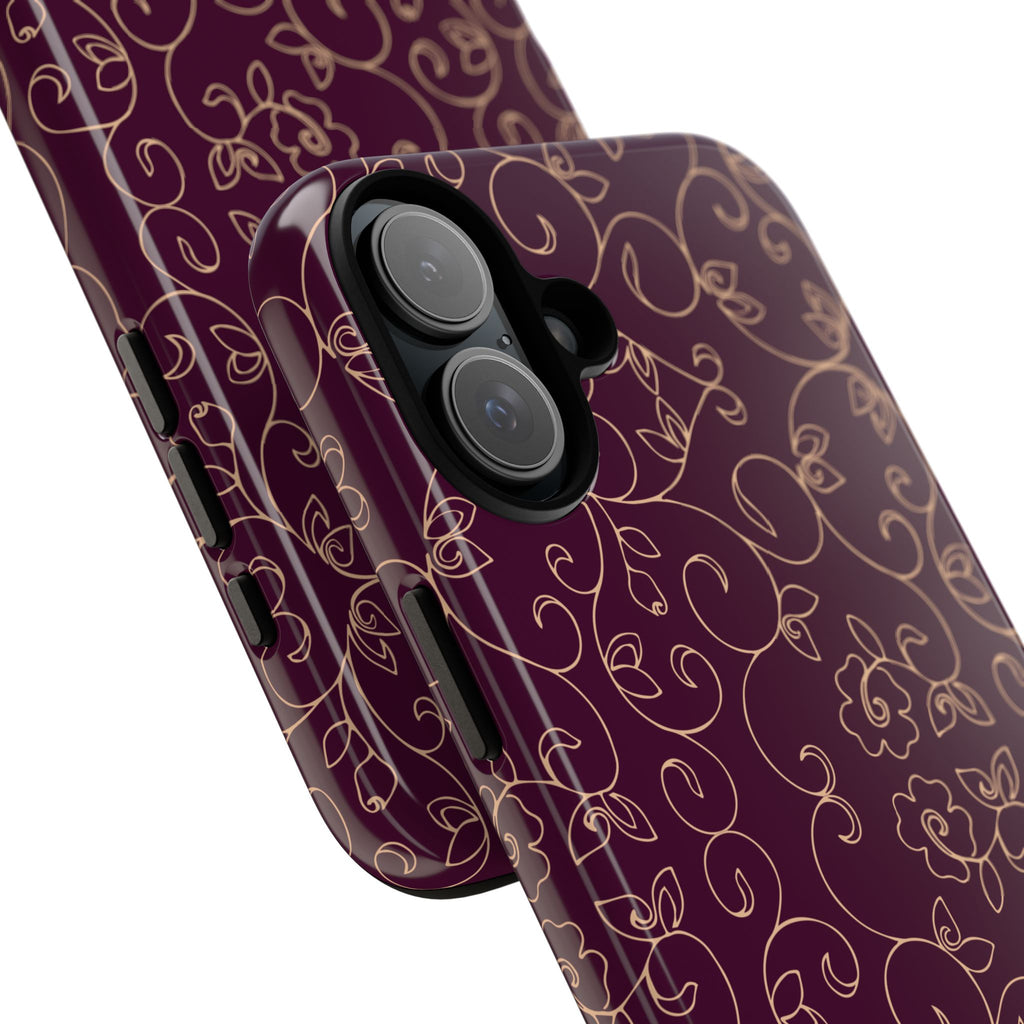 Elegant Floral Phone Case | Durable Mobile Cover, Gift for Her, Floral Design, Stylish Accessory, Phone Protection