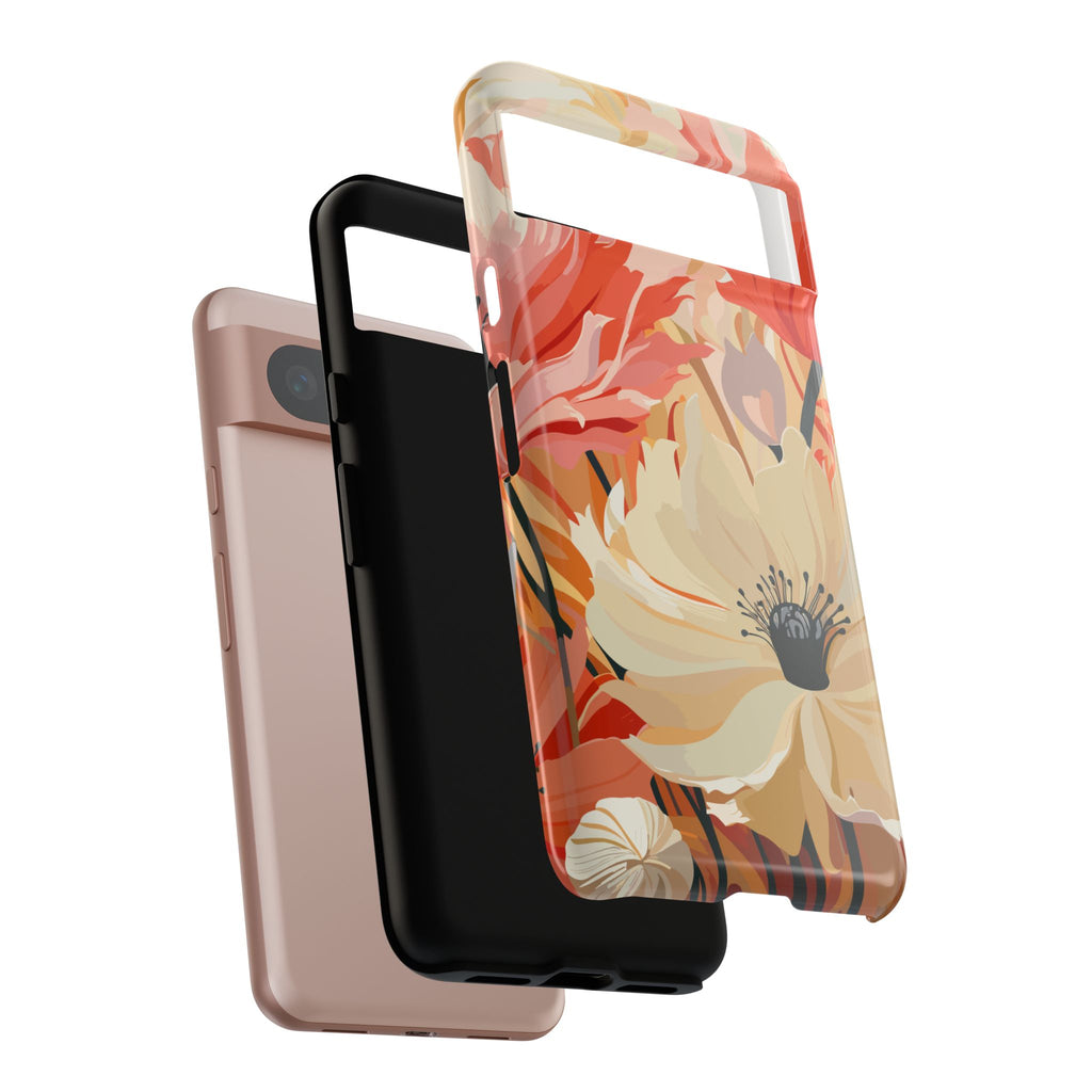 Floral Phone Case, Tough Protective Cover for Floral Lovers, Perfect Gift for Friends, Spring Celebration, Art Lovers Gift