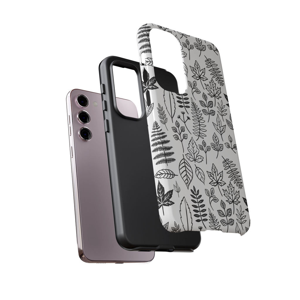 Stylish Phone Case for Nature Lovers, Botanical Design, Gift for Her, Fall Accessories, Customizable Tech Gear