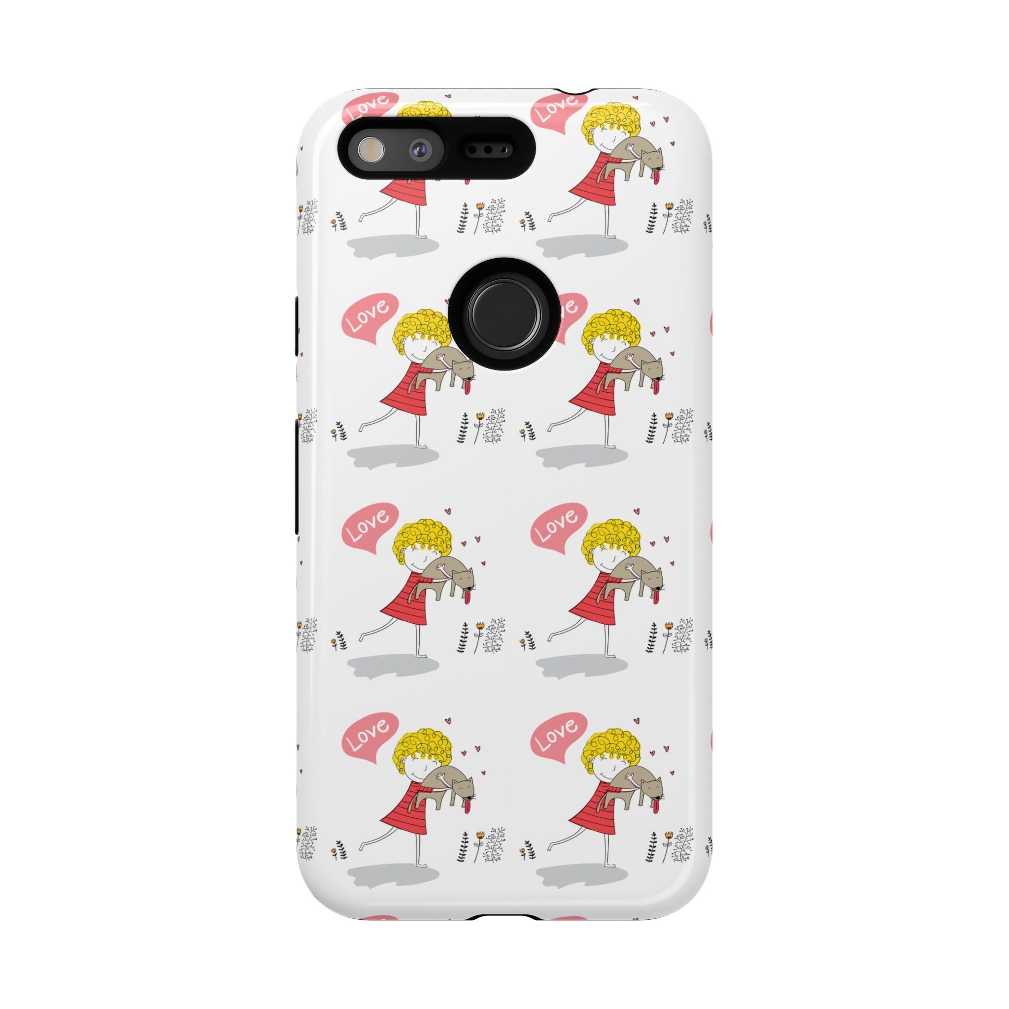 Love-Themed Phone Case | Cute Pet Lover Accessory, Perfect Gift for Birthdays, Anniversaries, Animal Lovers, Valentine's Day