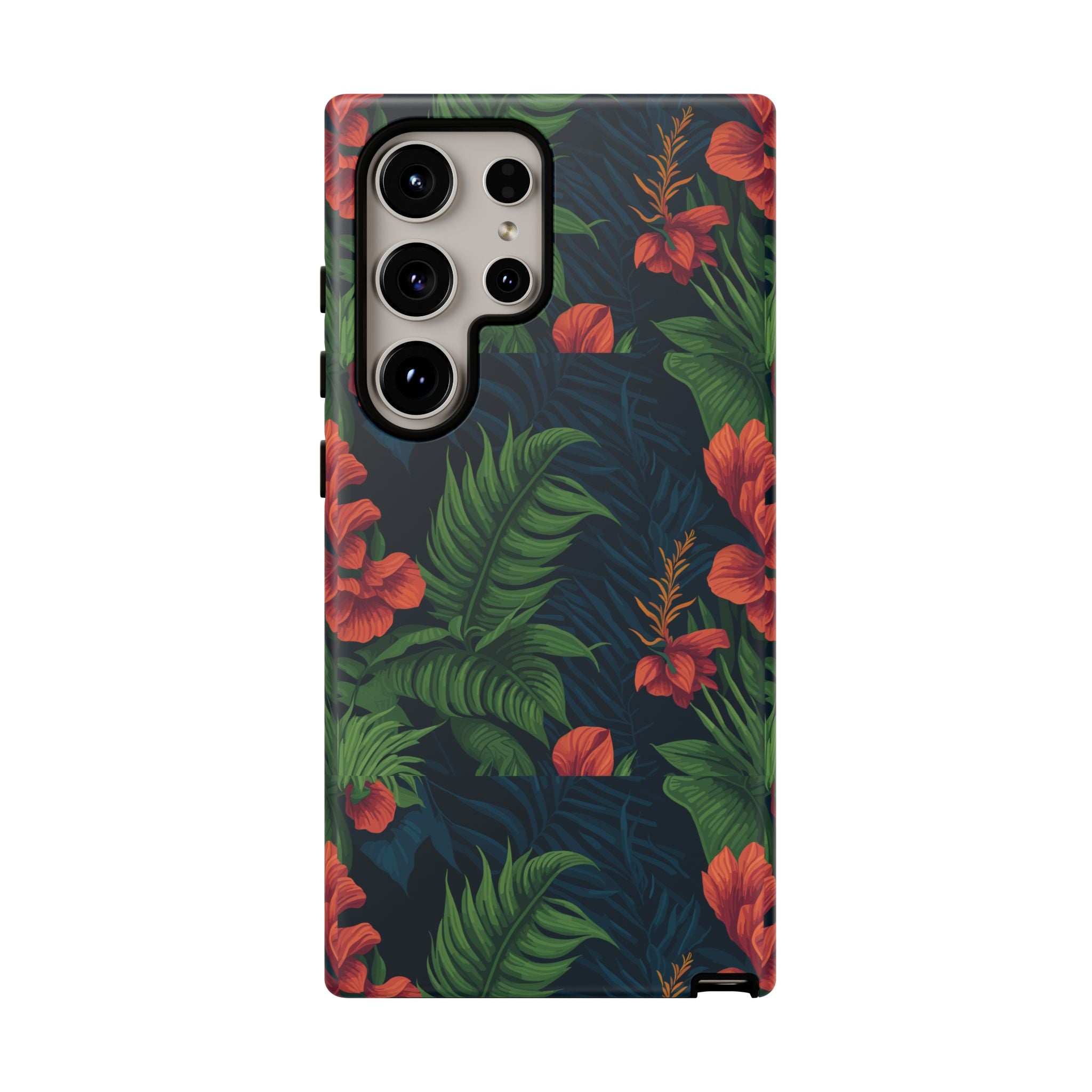 Tropical Phone Case with Floral Design, Eco-Friendly Protection for Summer Vibes, Ideal Gift for Nature Lovers, Vibrant Background