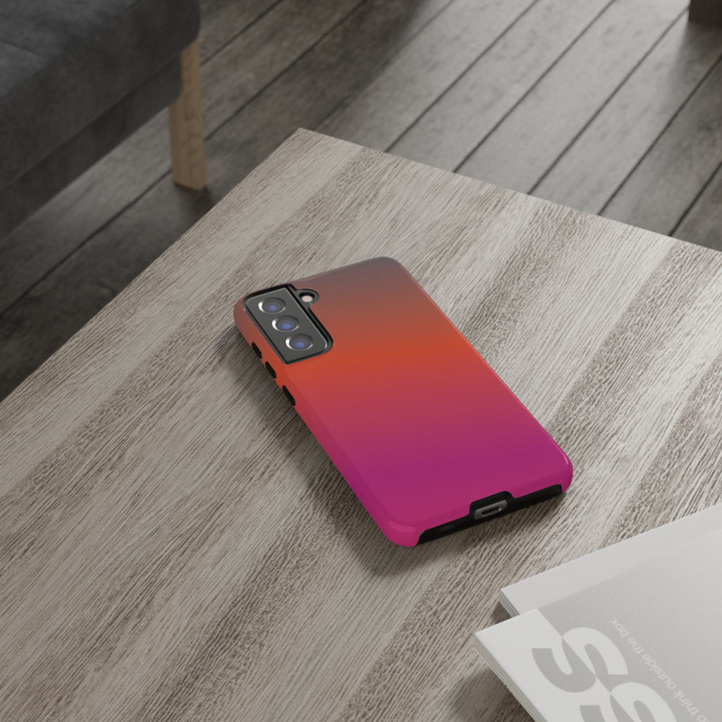 Gradient Phone Case, Custom Tough Case, Durable Phone Accessory, Vibrant Design, Gift for Tech Lovers, Birthday and Holiday Present