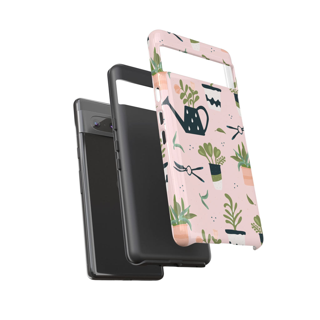 Floral Phone Case, Cute Plant Lover Case, Gift for Gardeners, Phone Cover, Green Thumb Accessories, Mother's Day Gift