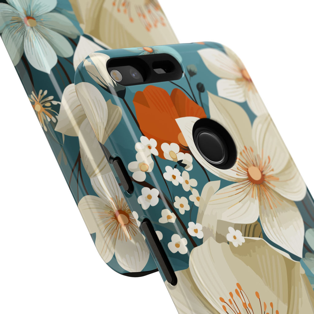 Floral Phone Case, Stylish Tough Cases with Botanical Design, Flower Print Phone Cover, Gifts for Nature Lovers, Eco-Friendly Mobile Cover