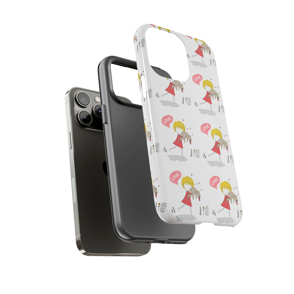Love-Themed Phone Case | Cute Pet Lover Accessory, Perfect Gift for Birthdays, Anniversaries, Animal Lovers, Valentine's Day