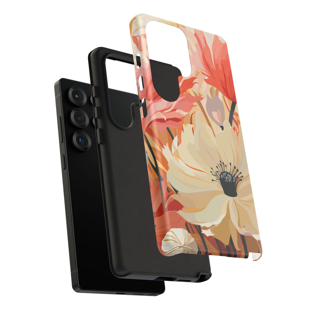 Floral Phone Case, Tough Protective Cover for Floral Lovers, Perfect Gift for Friends, Spring Celebration, Art Lovers Gift