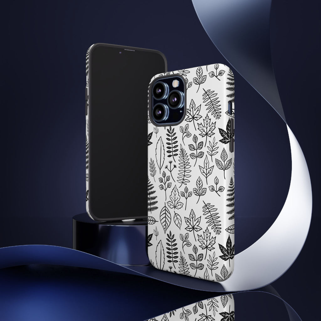 Stylish Phone Case for Nature Lovers, Botanical Design, Gift for Her, Fall Accessories, Customizable Tech Gear