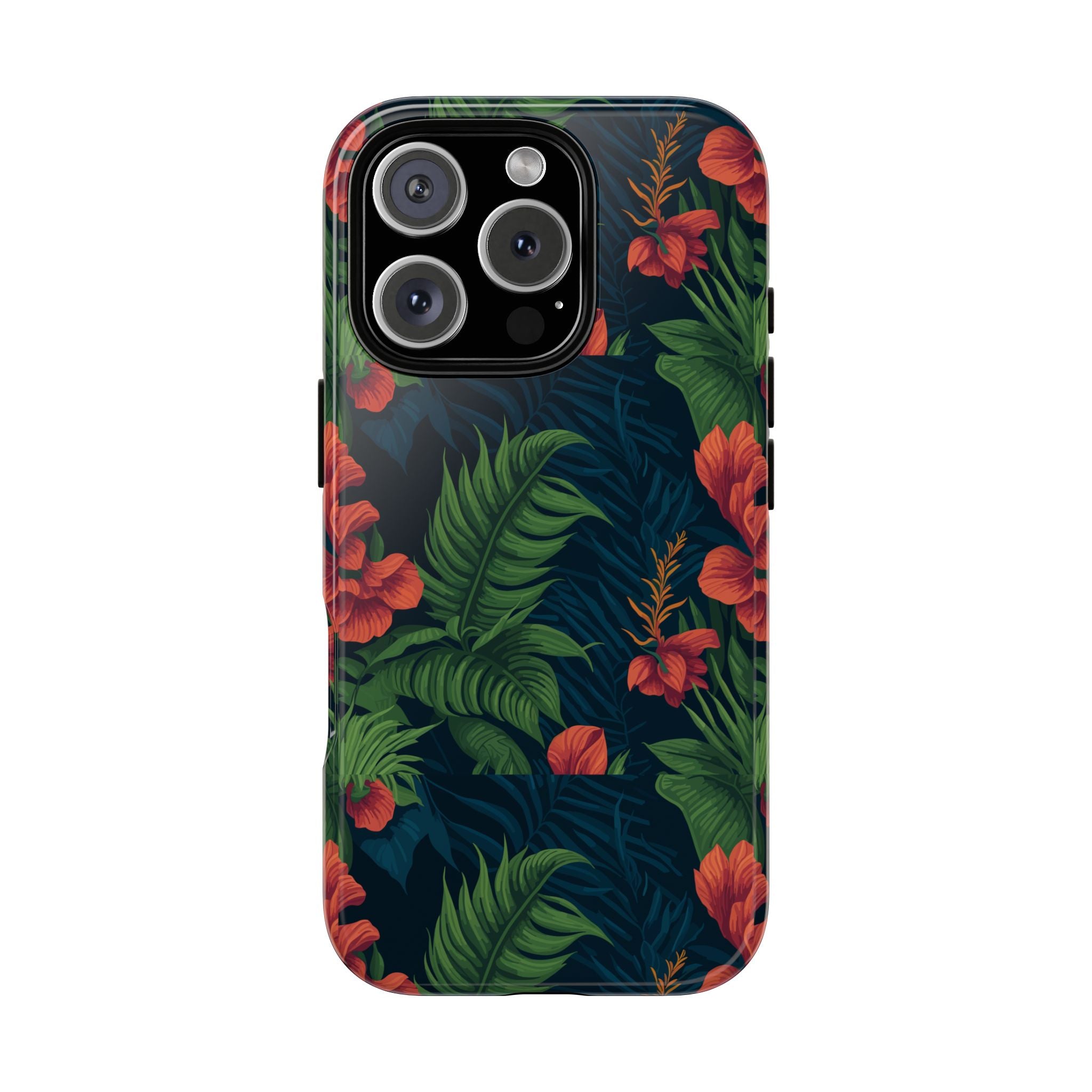 Tropical Phone Case with Floral Design, Eco-Friendly Protection for Summer Vibes, Ideal Gift for Nature Lovers, Vibrant Background