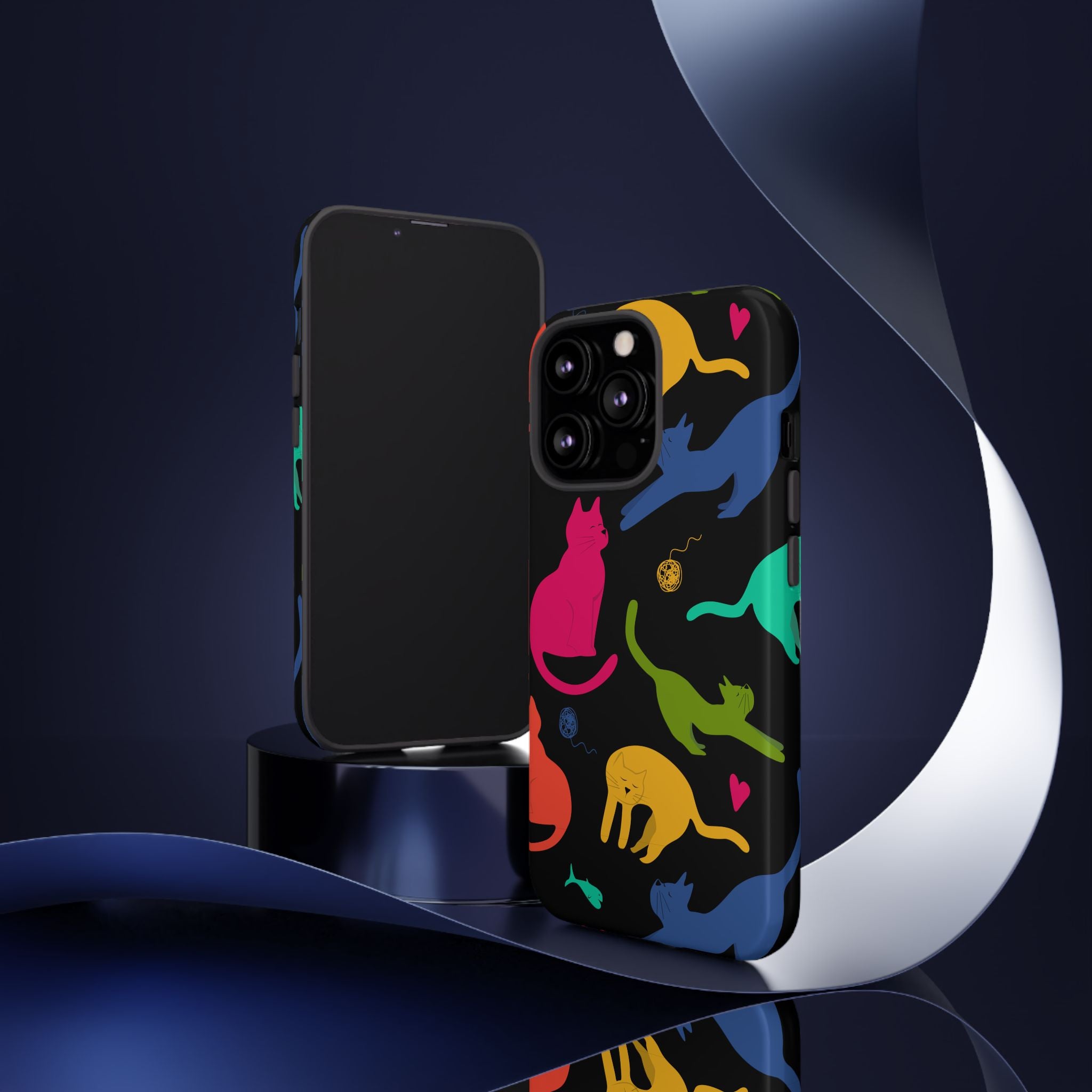 Colorful Cat Phone Case - Fun Pet Lover Accessory, Paw-some Gift for Cat Owners, Colorful Protective Cover, Cute Animal Phone [...]