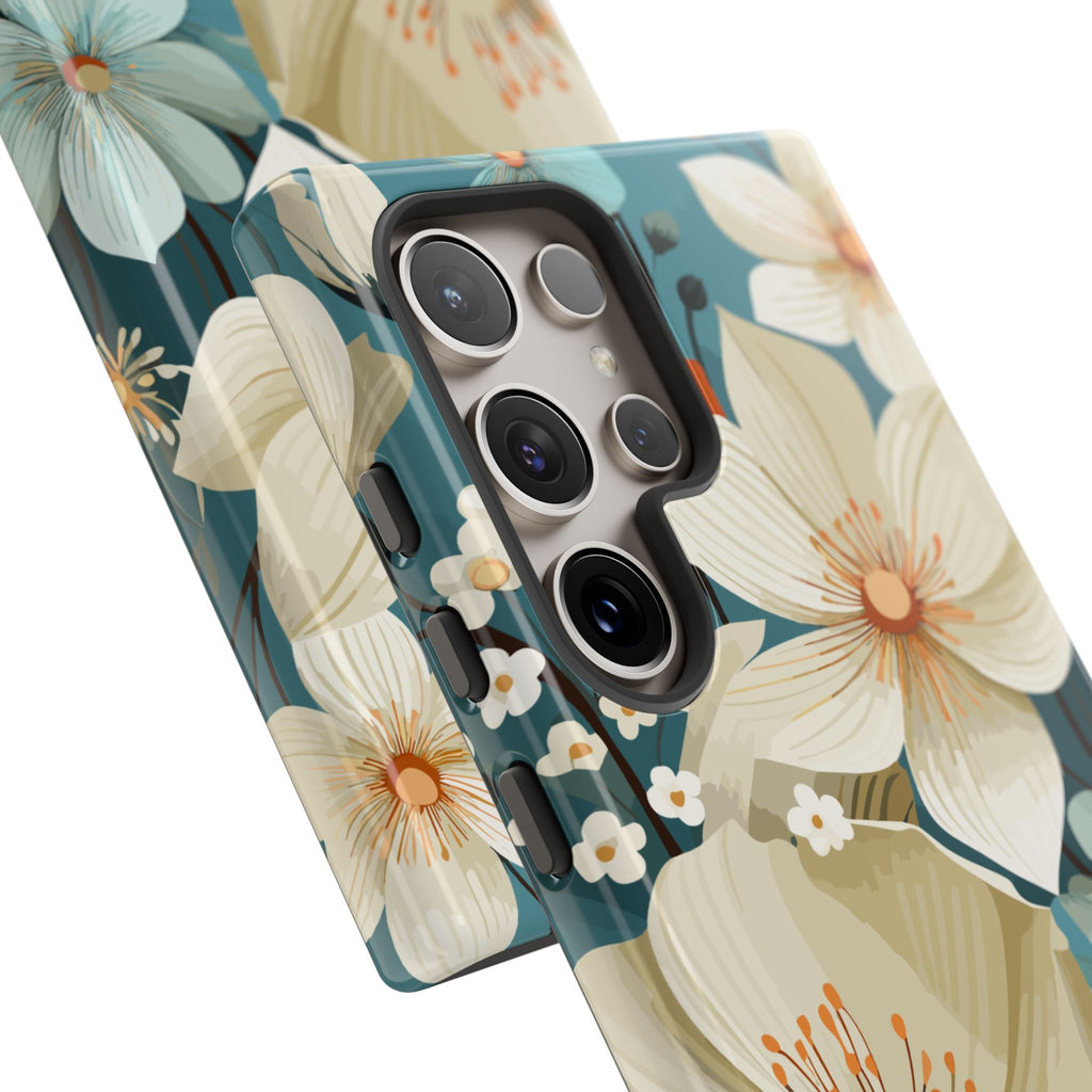 Floral Phone Case, Stylish Tough Cases with Botanical Design, Flower Print Phone Cover, Gifts for Nature Lovers, Eco-Friendly Mobile Cover