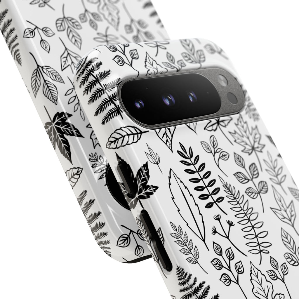 Stylish Phone Case for Nature Lovers, Botanical Design, Gift for Her, Fall Accessories, Customizable Tech Gear