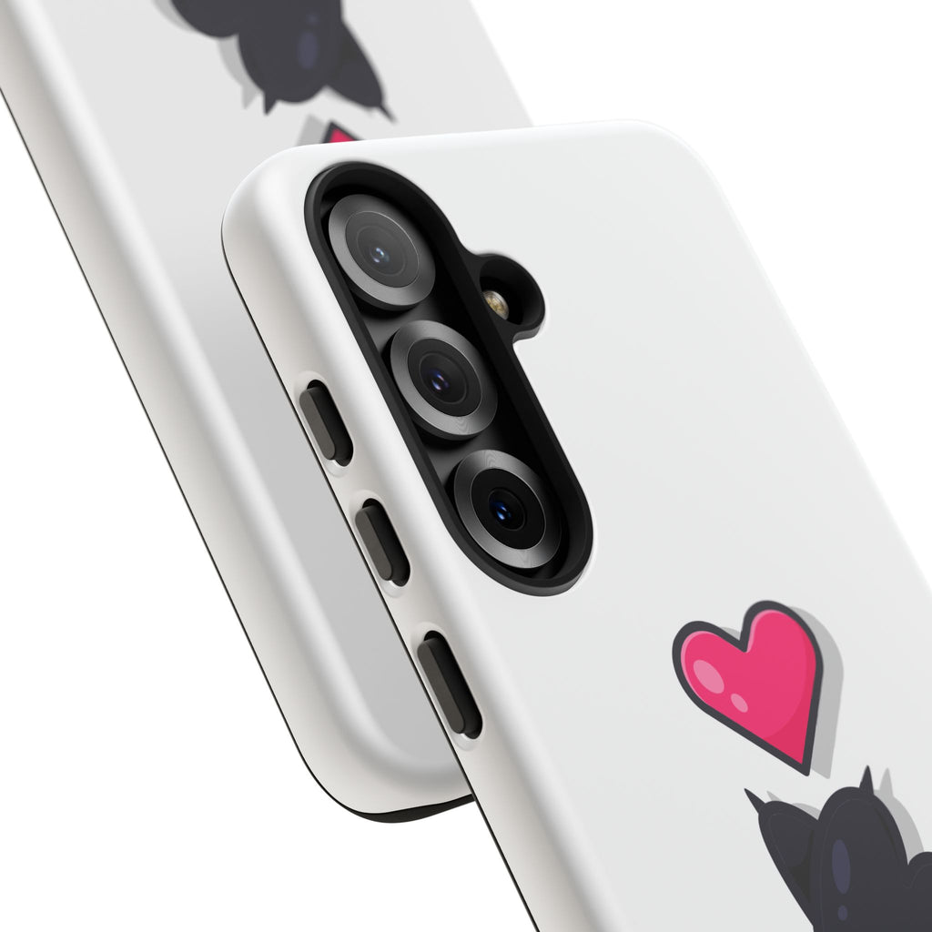 Cute Cat Love Phone Case, Tough Cell Phone Cover, Animal Lover Gifts, Pet Parent Accessories, Valentine's Day Essentials