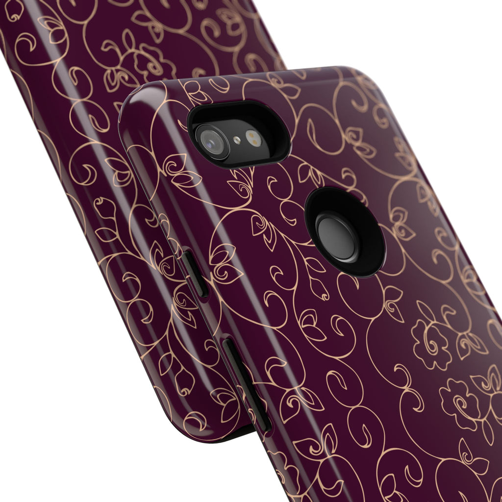 Elegant Floral Phone Case | Durable Mobile Cover, Gift for Her, Floral Design, Stylish Accessory, Phone Protection