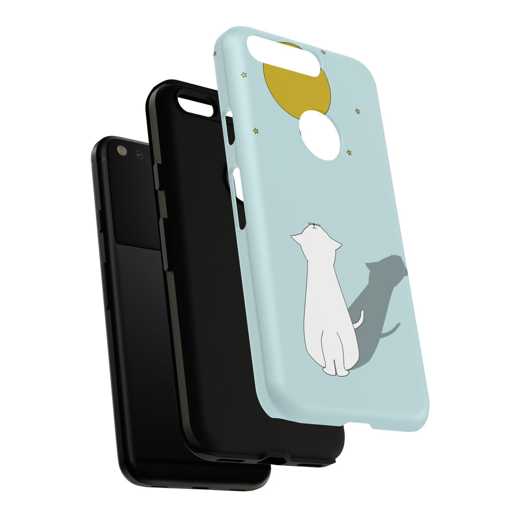 Cute Cat Phone Case, Tough Phone Cover, Pet Lover Gift, Unique Case, Animal Decor, Birthday Gift